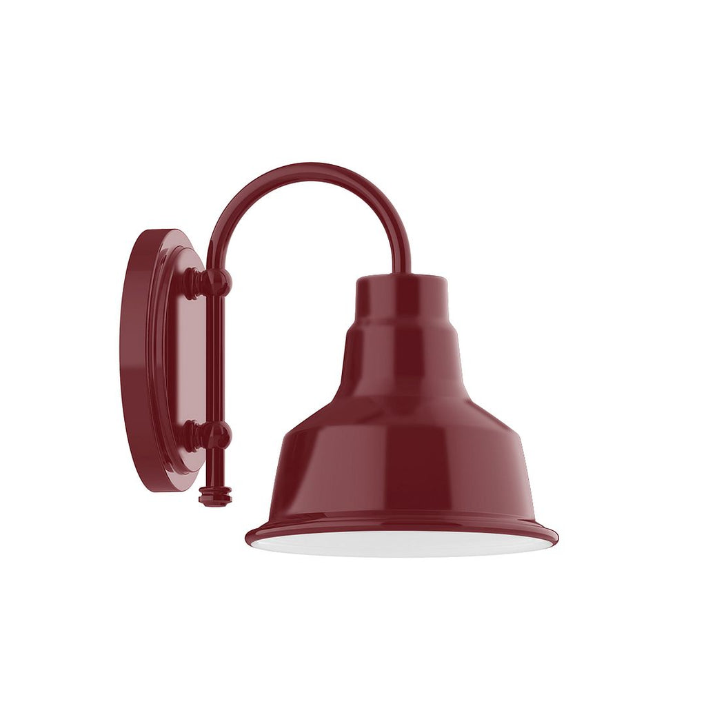 8" Warehouse Shade, Wall Mount Sconce, Barn Red - SCB180-55