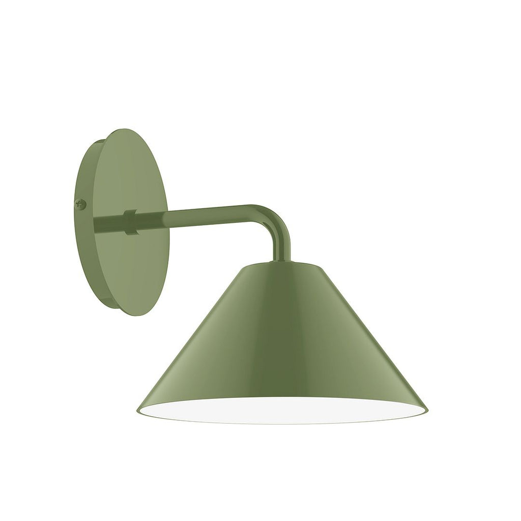 8" Axis Mini Cone Wall Sconce, Fern Green - SCJ421-22