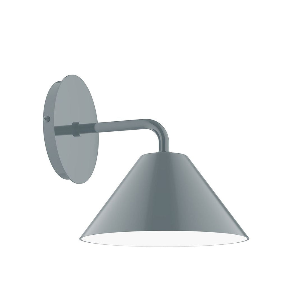 8" Axis Mini Cone Wall Sconce, Slate Gray - SCJ421-40