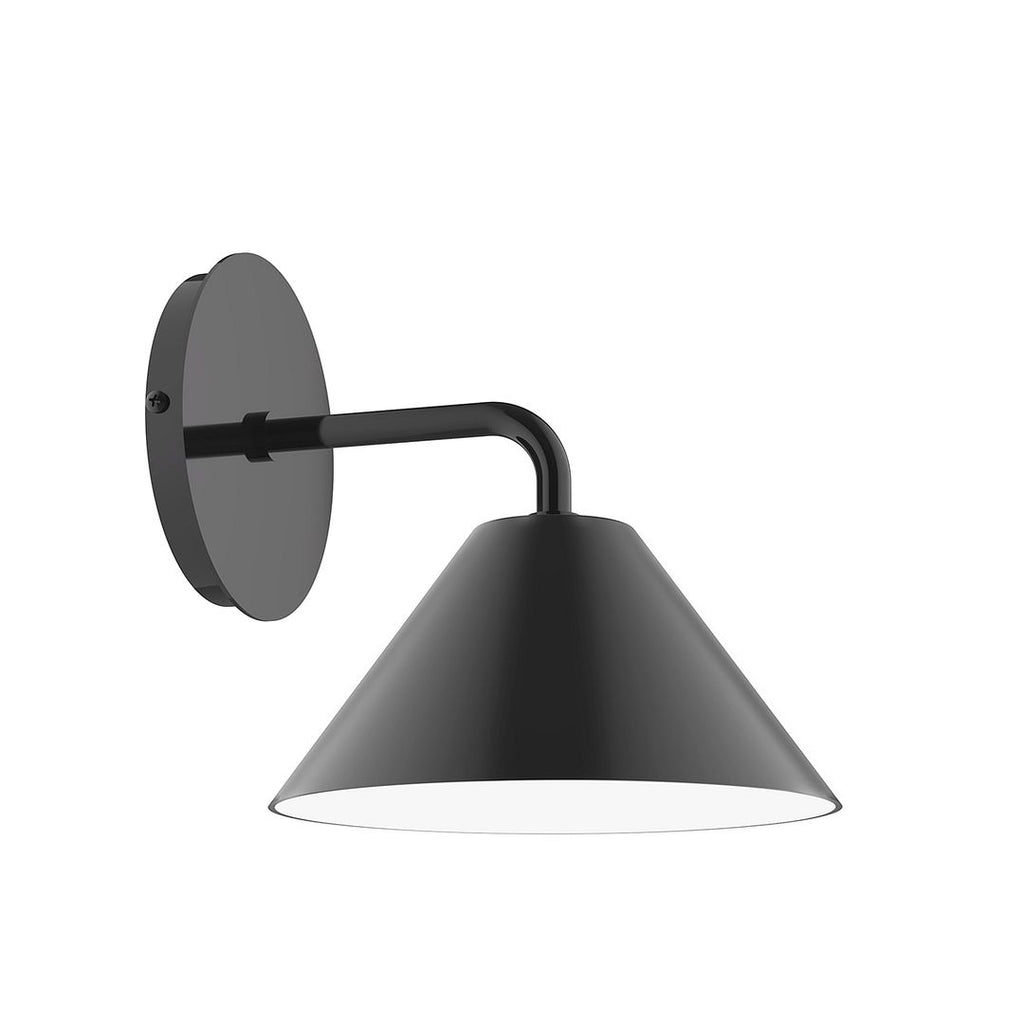 8" Axis Mini Cone Wall Sconce, Black - SCJ421-41