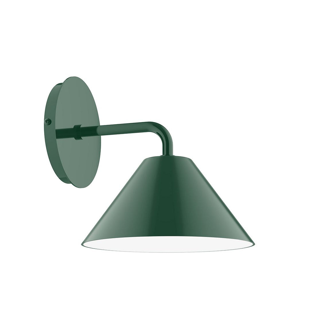 8" Axis Mini Cone Wall Sconce, Forest Green - SCJ421-42