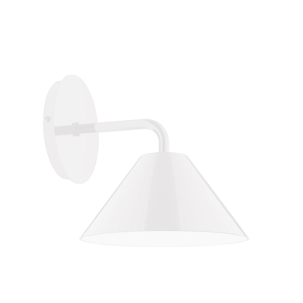 8" Axis Mini Cone Wall Sconce, White - SCJ421-44