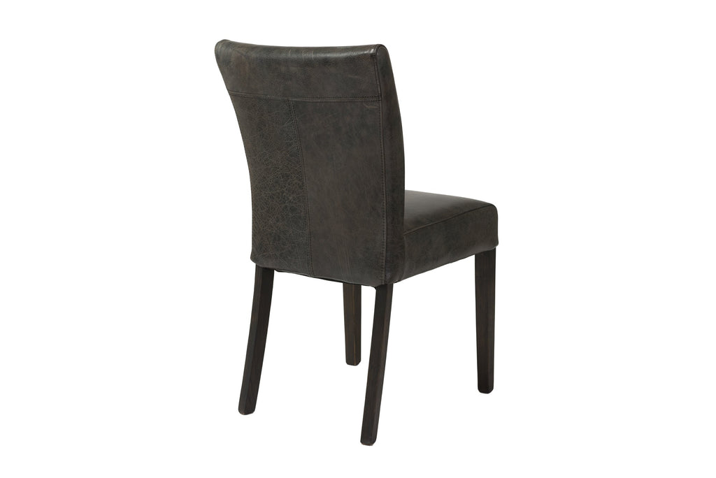 Marlow Dining Chair - Black Top Grain Leather - Set of 2