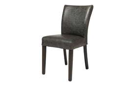 Marlow Dining Chair - Black Top Grain Leather - Set of 2