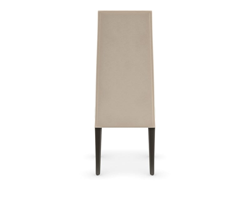 The Masters Dining Side Chair - Chocolate Truffle, Brushed Gold