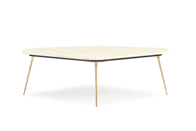 The Geo Modern Cocktail Table - Urban Brass