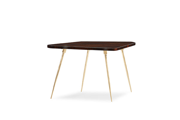 The Trilogy Side Table - Natural Ebony, Urban Brass - Sig-418-418