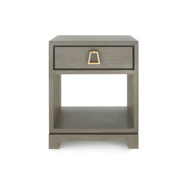 Stanford 1-Drawer Side Table - Taupe Gray