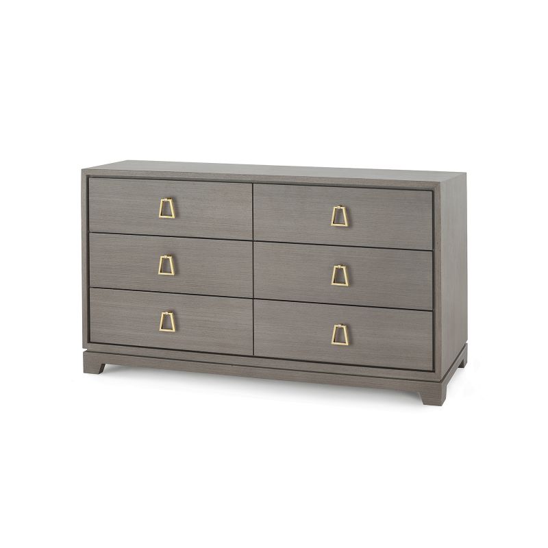 Stanford Extra Large 6-Drawer - Taupe Gray