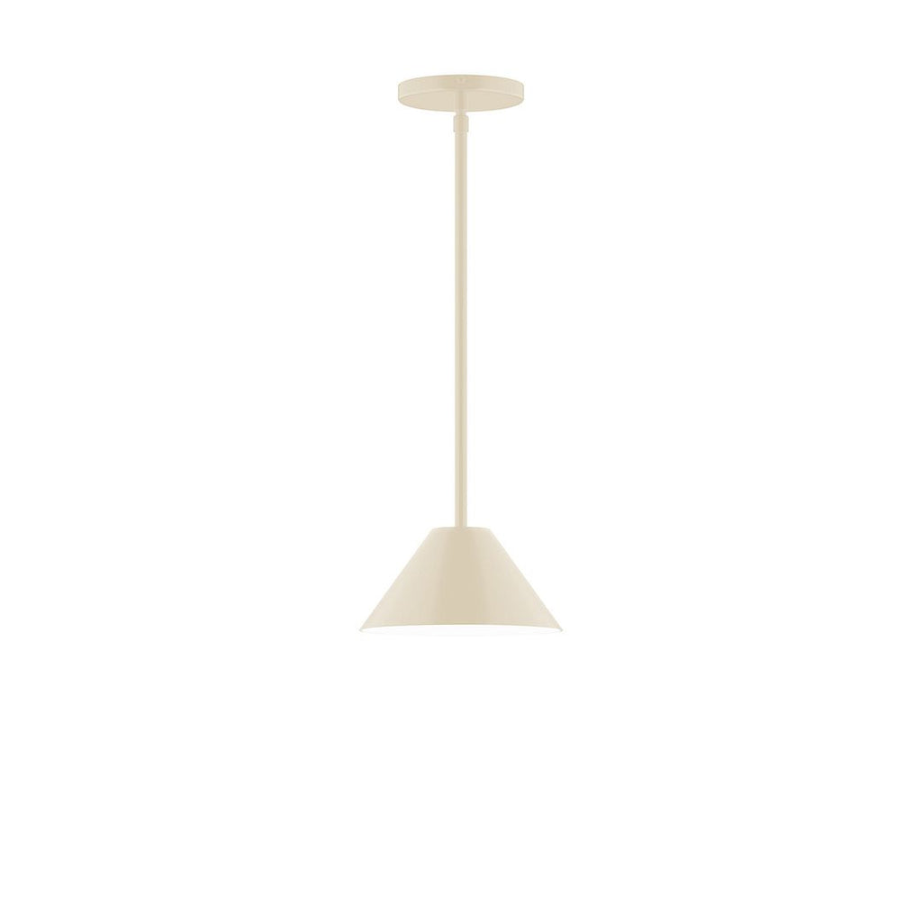 8" Axis Mini Cone Stem Hung Pendant, Cream - STG421-16