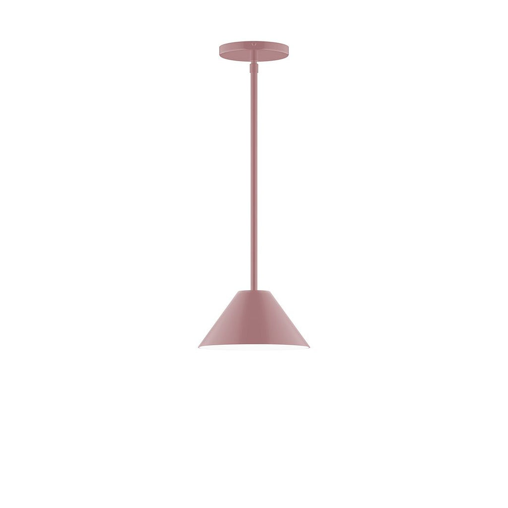 8" Axis Mini Cone Stem Hung Pendant, Mauve - STG421-20