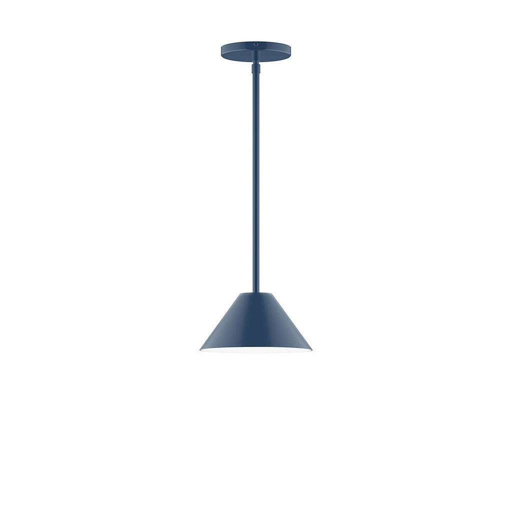 8" Axis Mini Cone Stem Hung Pendant, Navy - STG421-50