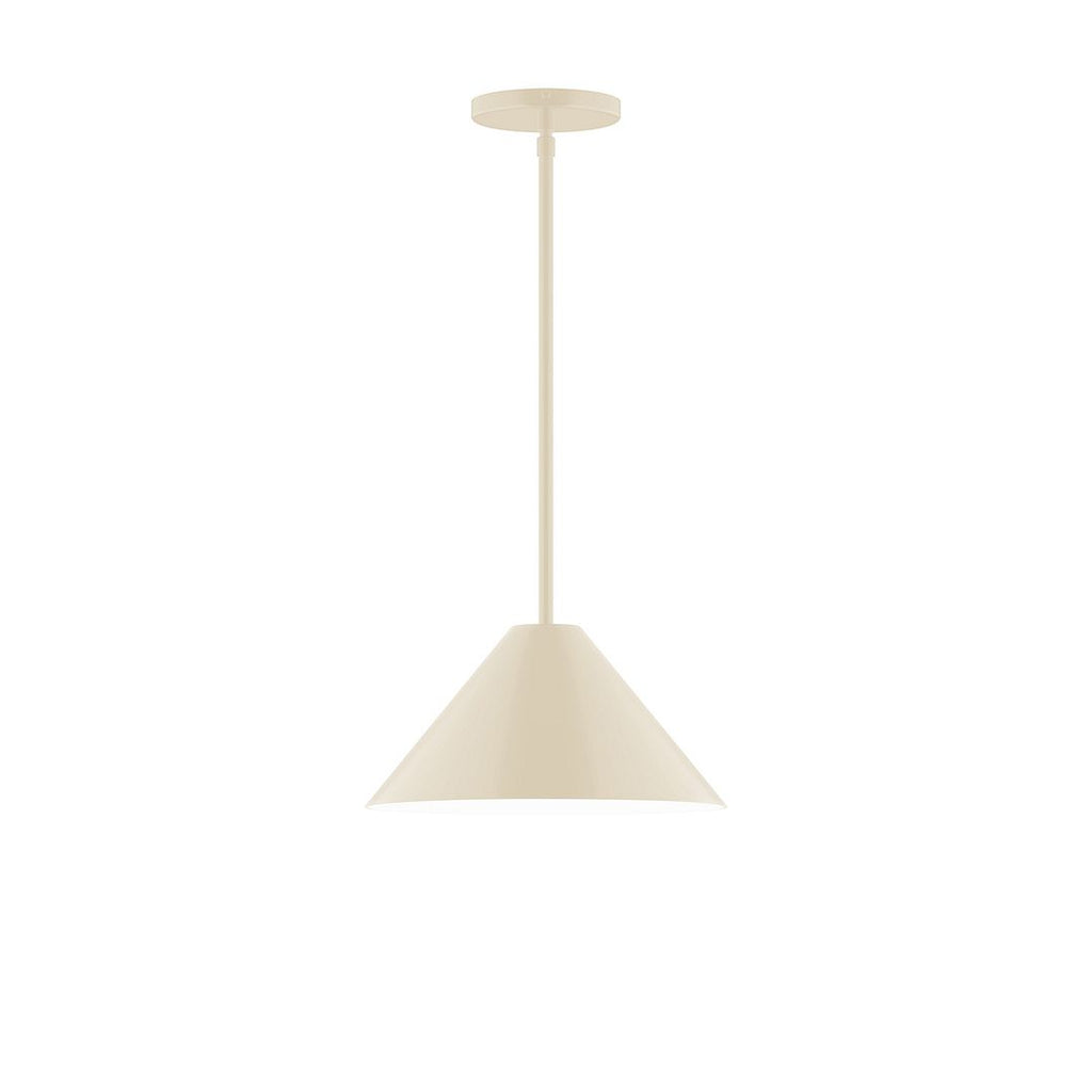 12" Axis Cone Stem Hung Pendant, Cream - STG422-16