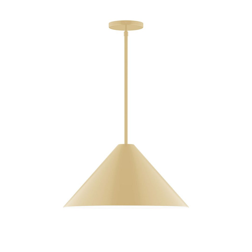 18" Axis Cone Stem Hung Pendant, Ivory - STG423-17