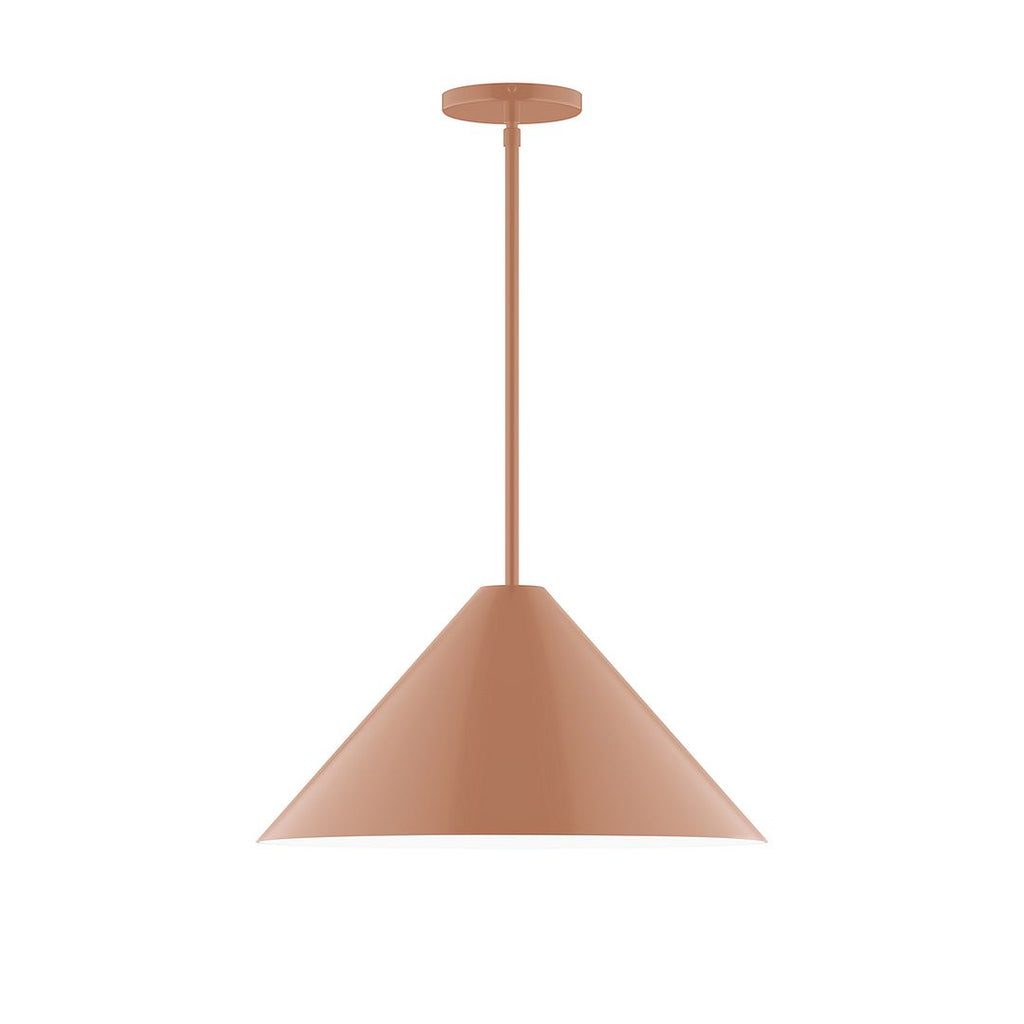 18" Axis Cone Stem Hung Pendant, Terracotta - STG423-19