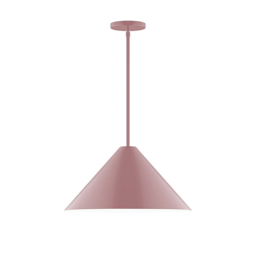 18" Axis Cone Stem Hung Pendant, Mauve - STG423-20