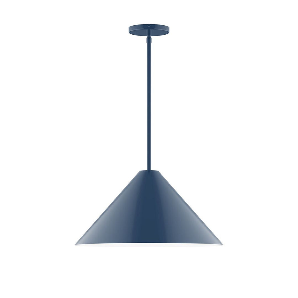 18" Axis Cone Stem Hung Pendant, Navy - STG423-50