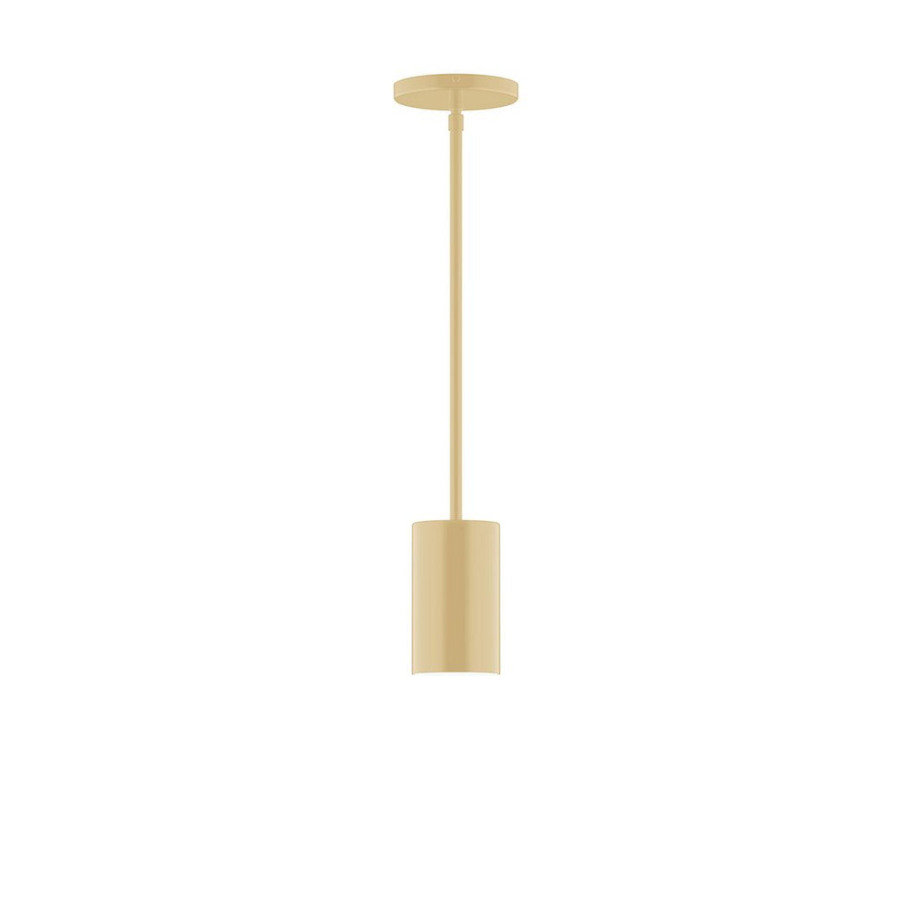 3.5" X 6" Axis Mini Cylinder Stem Hung Pendant, Ivory - STG425-17