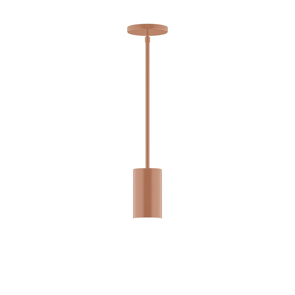 3.5" X 6" Axis Mini Cylinder Stem Hung Pendant, Terracotta - STG425-19