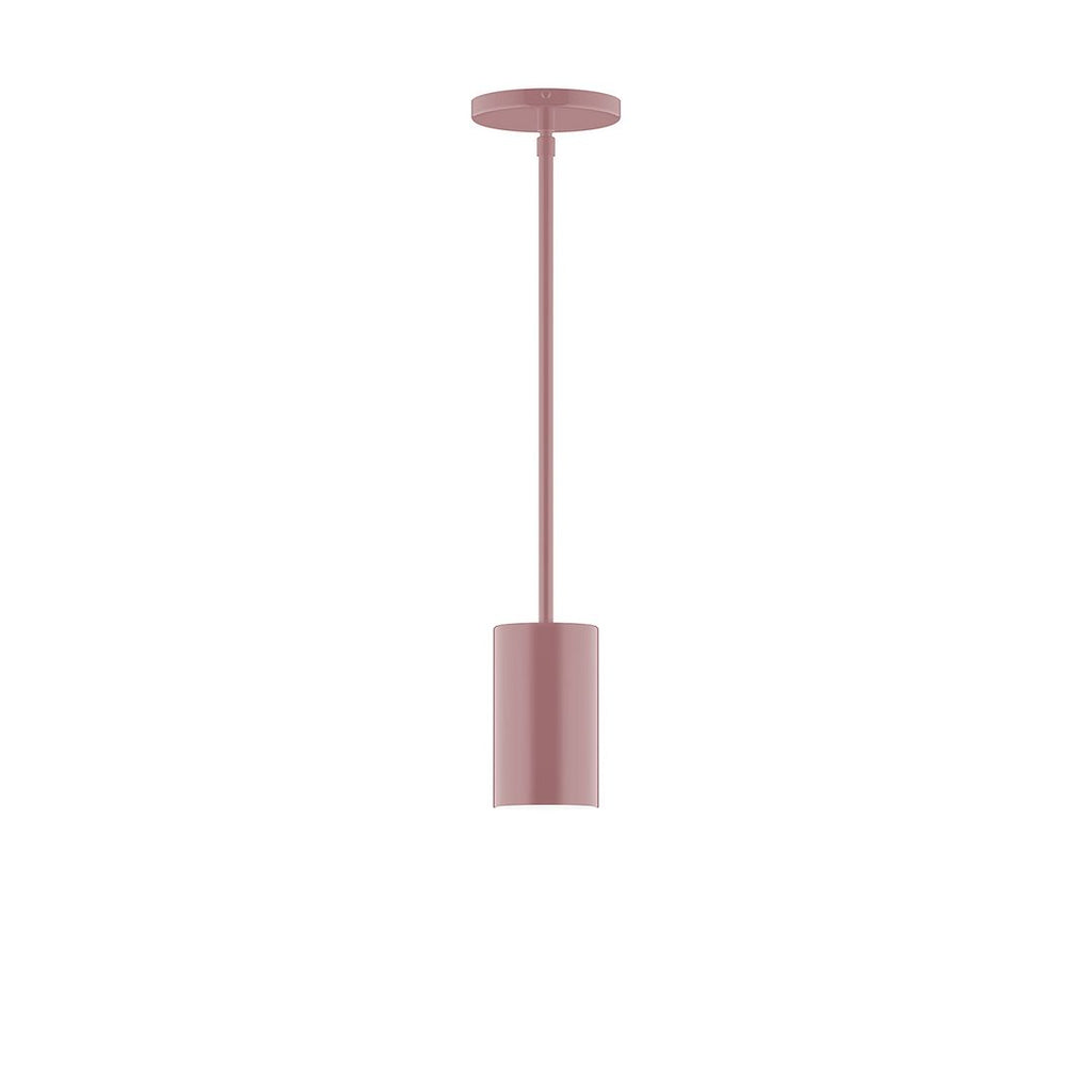 3.5" X 6" Axis Mini Cylinder Stem Hung Pendant, Mauve - STG425-20