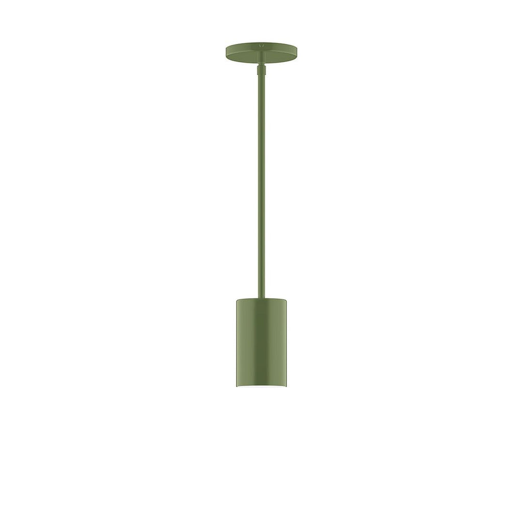 3.5" X 6" Axis Mini Cylinder Stem Hung Pendant, Fern Green - STG425-22