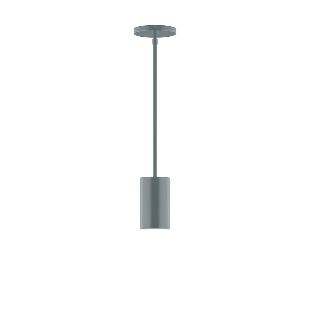 3.5" X 6" Axis Mini Cylinder Stem Hung Pendant, Slate Gray - STG425-40