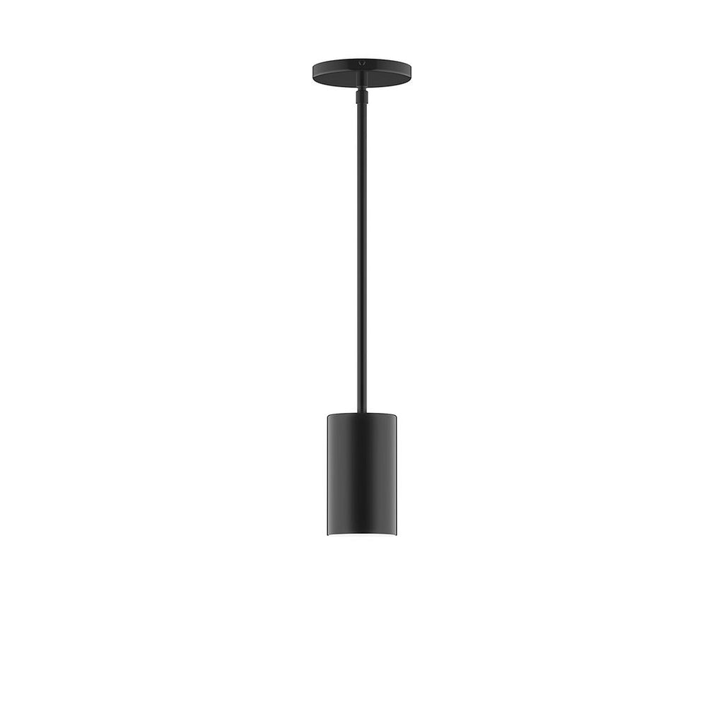 3.5" X 6" Axis Mini Cylinder Stem Hung Pendant, Black - STG425-41