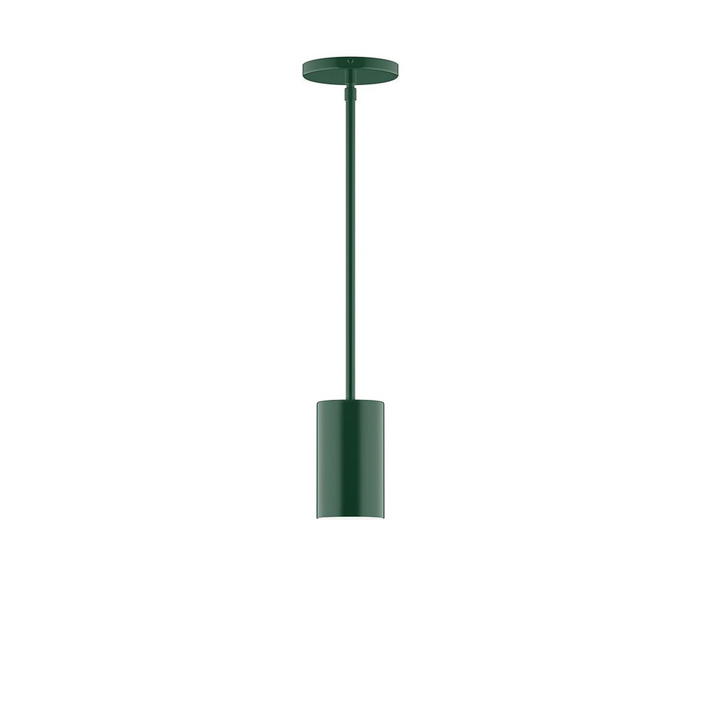 3.5" X 6" Axis Mini Cylinder Stem Hung Pendant, Forest Green - STG425-42