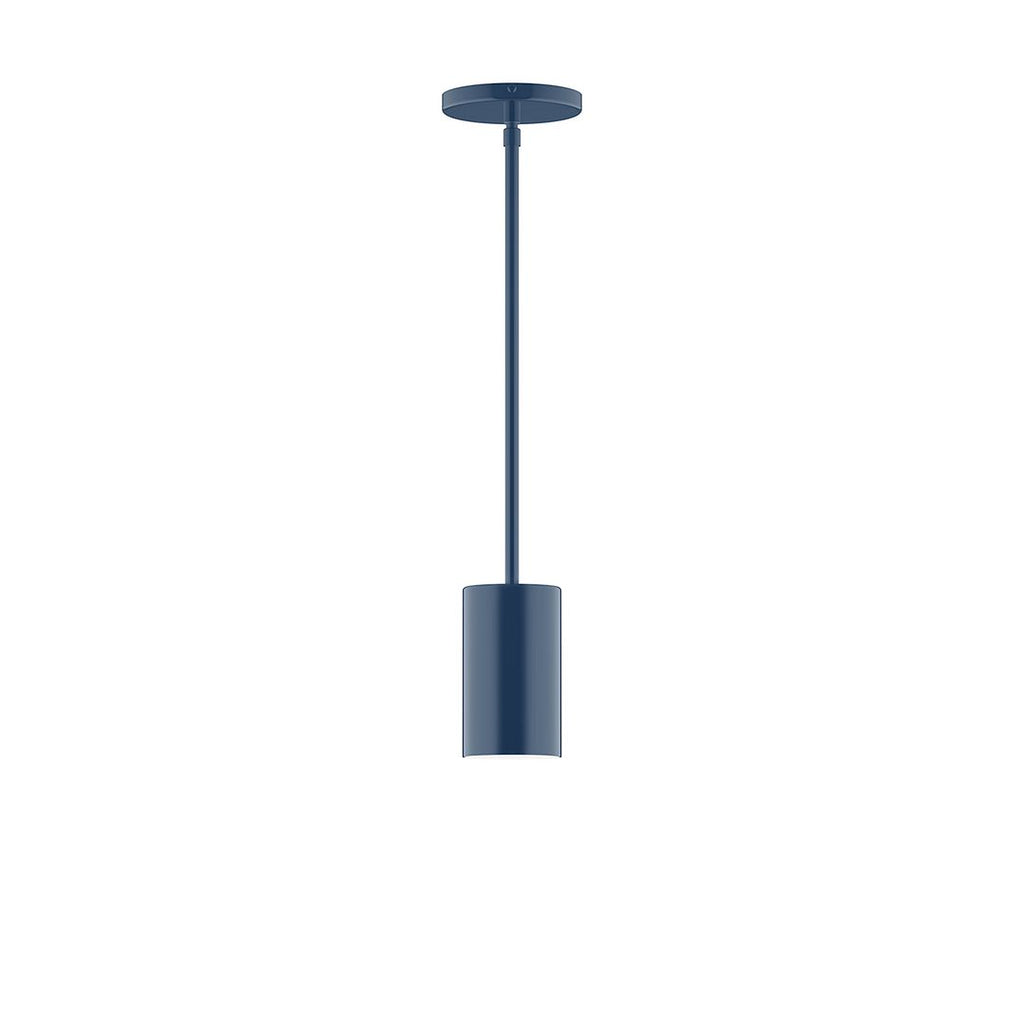 3.5" X 6" Axis Mini Cylinder Stem Hung Pendant, Navy - STG425-50