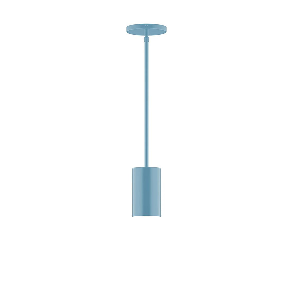 3.5" X 6" Axis Mini Cylinder Stem Hung Pendant, Light Blue - STG425-54