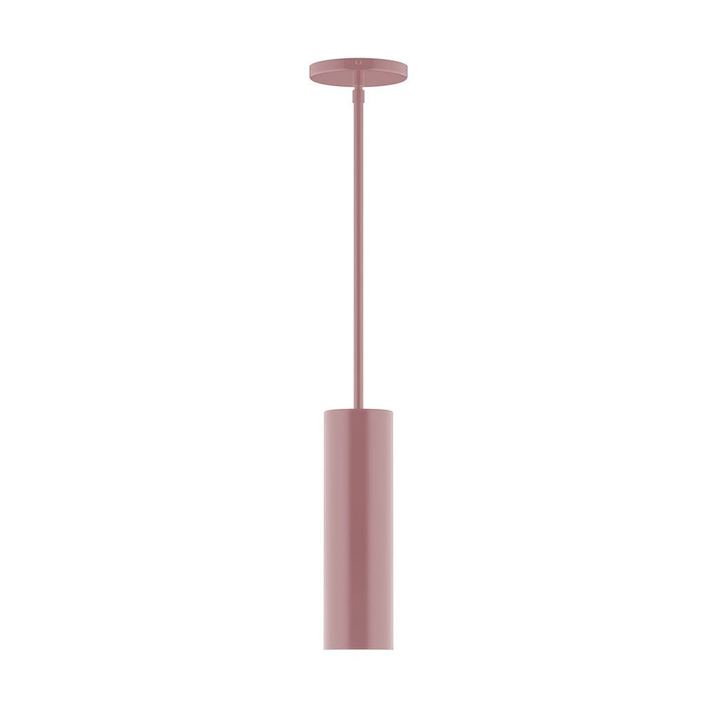 3.5" X 12" Axis Mini Cylinder Stem Hung Pendant, Mauve - STG426-20