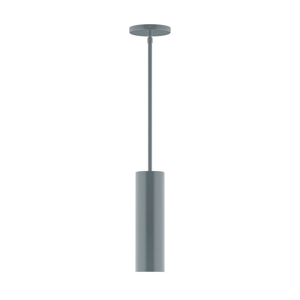 3.5" X 12" Axis Mini Cylinder Stem Hung Pendant, Slate Gray - STG426-40