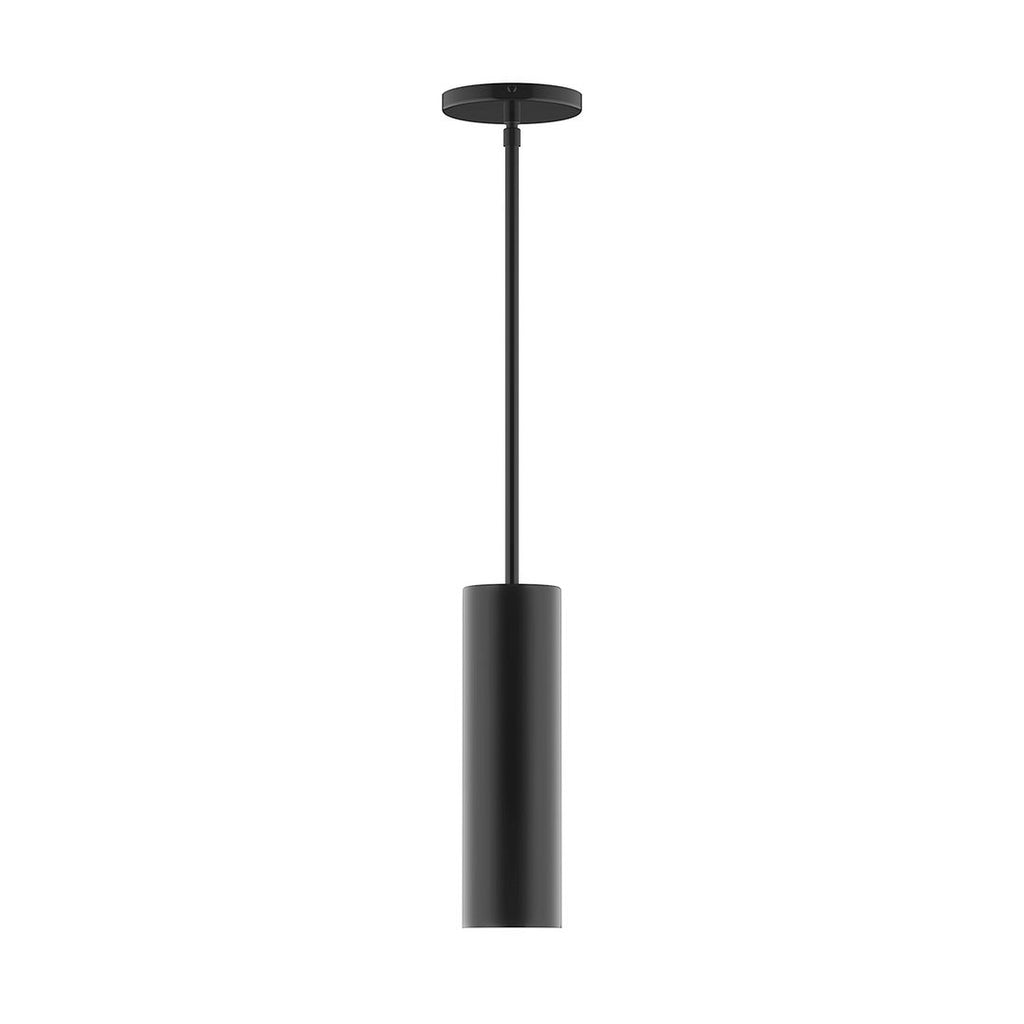 3.5" X 12" Axis Mini Cylinder Stem Hung Pendant, Black - STG426-41