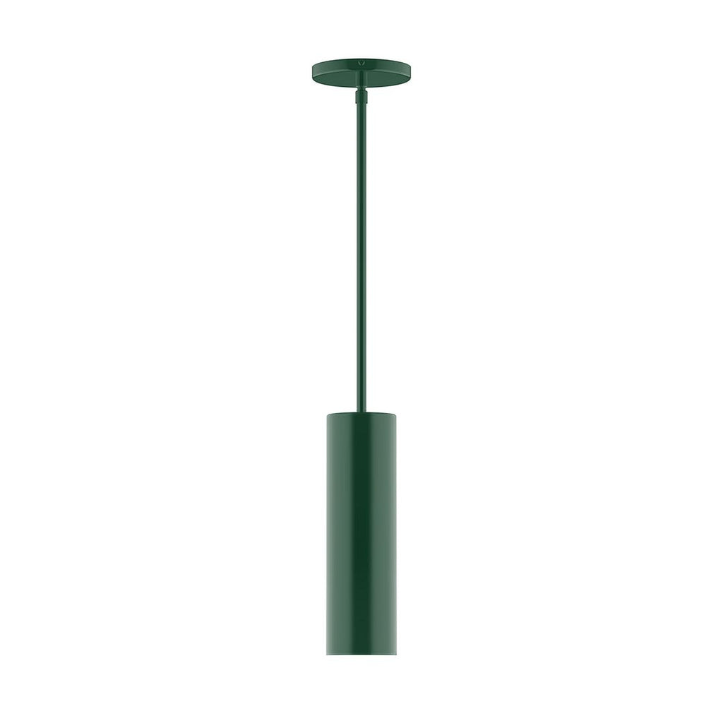 3.5" X 12" Axis Mini Cylinder Stem Hung Pendant, Forest Green - STG426-42