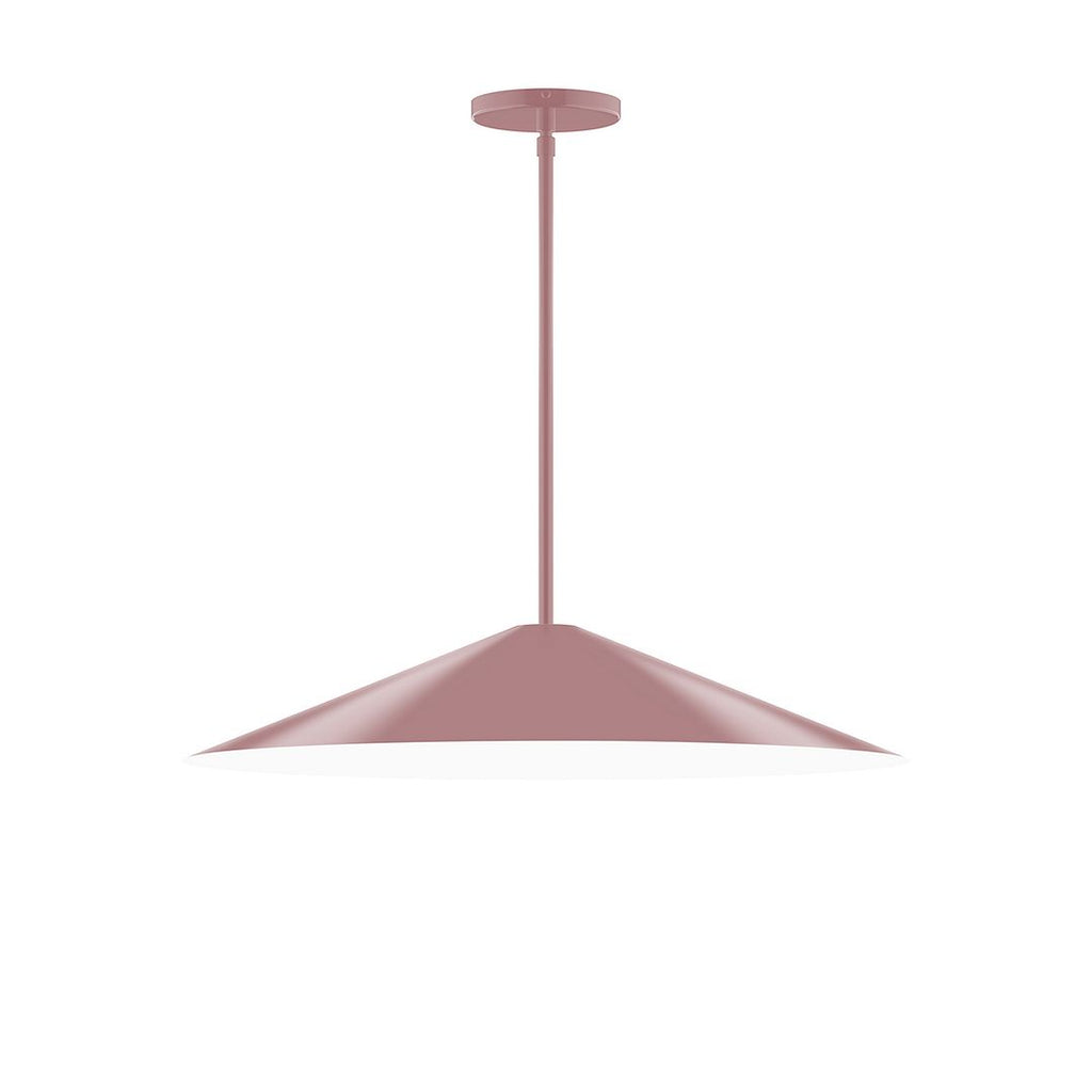 24" Axis Shallow Cone Stem Hung Pendant, Mauve - STG429-20