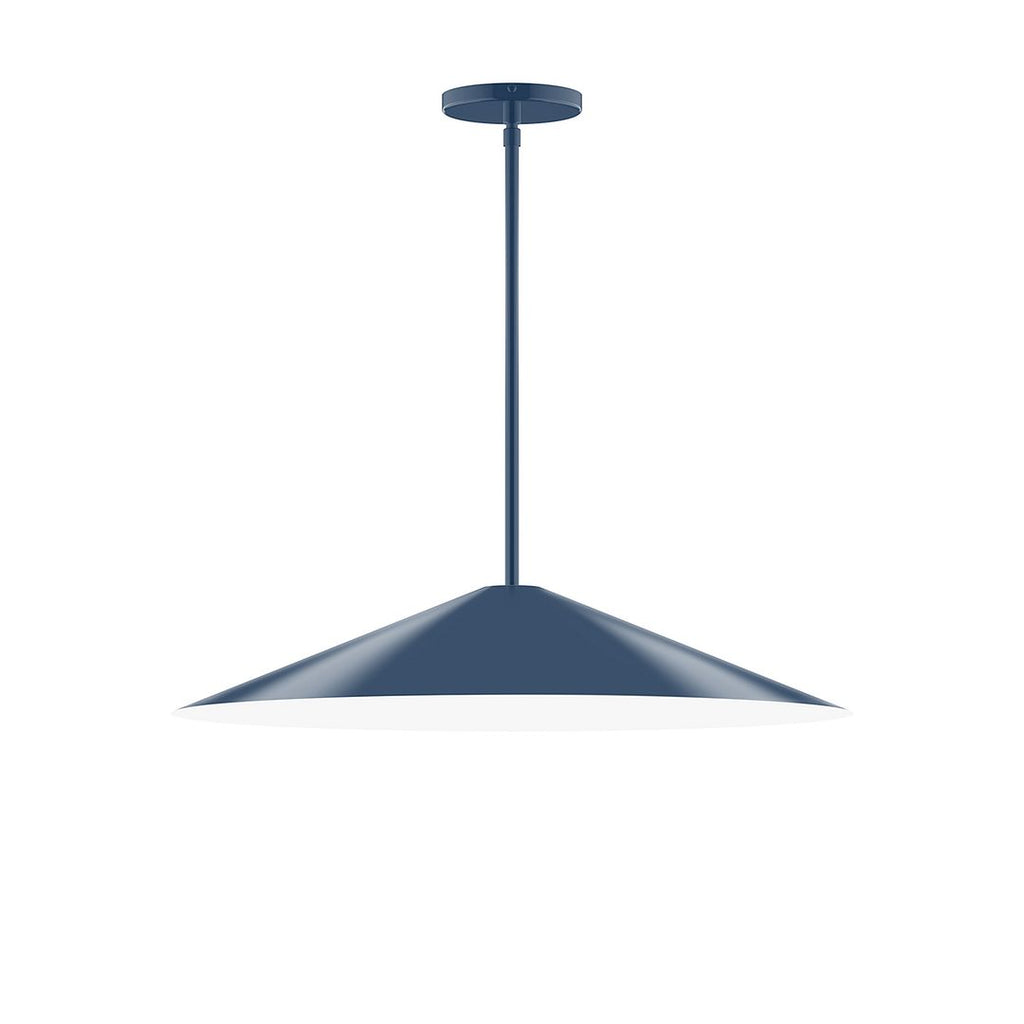 24" Axis Shallow Cone Stem Hung Pendant, Navy - STG429-50