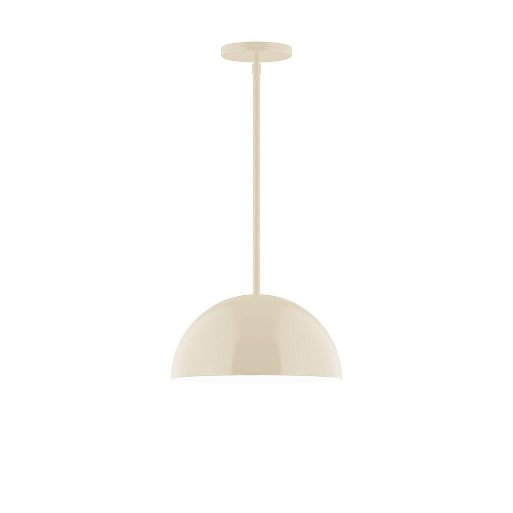 12" Axis Dome Stem Hung Pendant, Cream - STG432-16