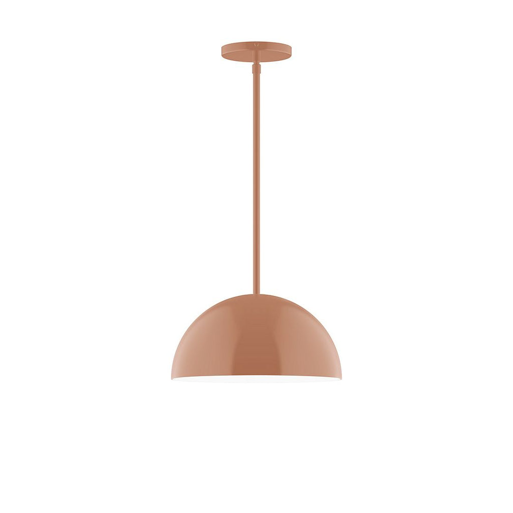 12" Axis Dome Stem Hung Pendant, Terracotta - STG432-19