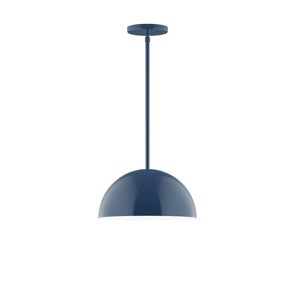 12" Axis Dome Stem Hung Pendant, Navy - STG432-50