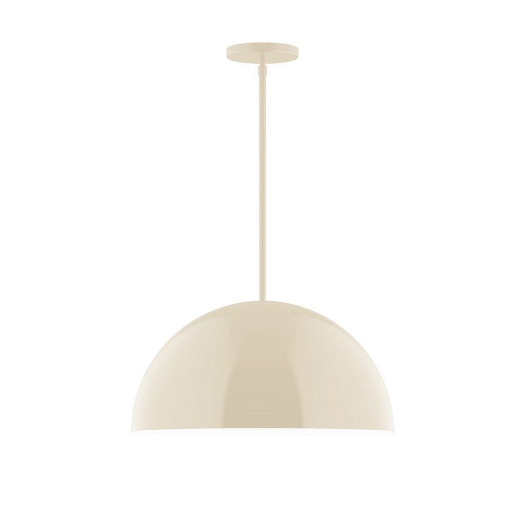 18" Axis Dome Stem Hung Pendant, Cream - STG433-16