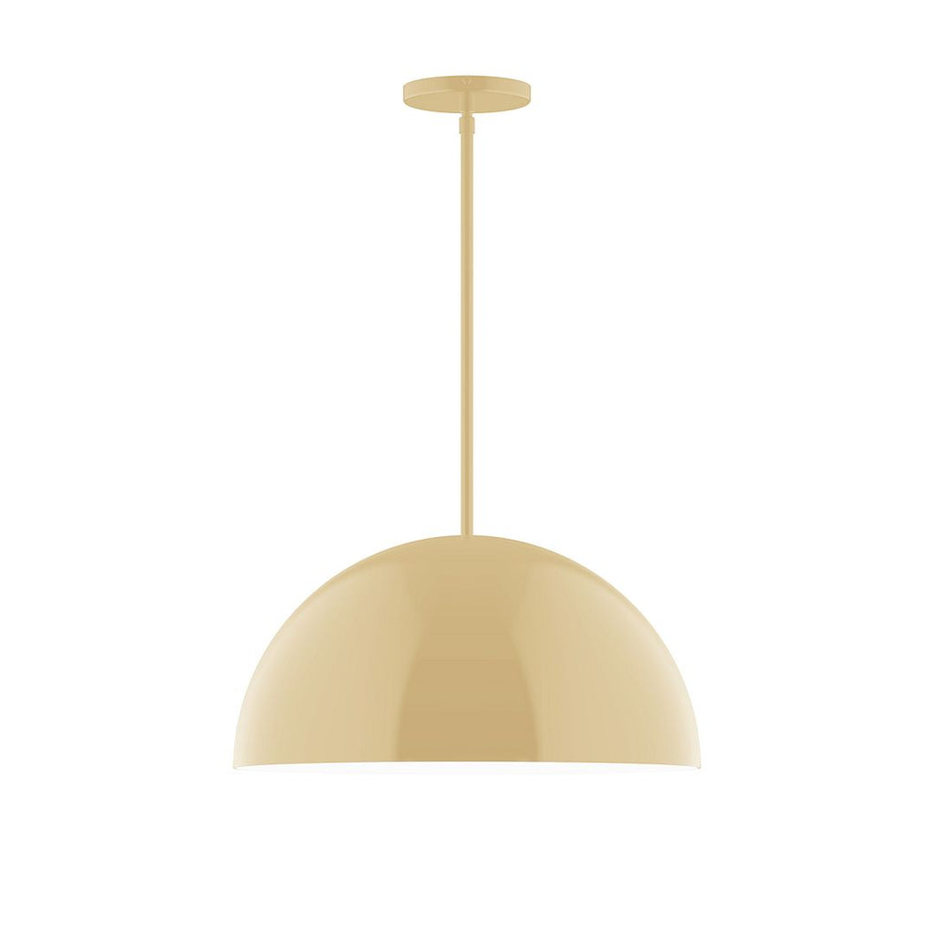 18" Axis Dome Stem Hung Pendant, Ivory - STG433-17