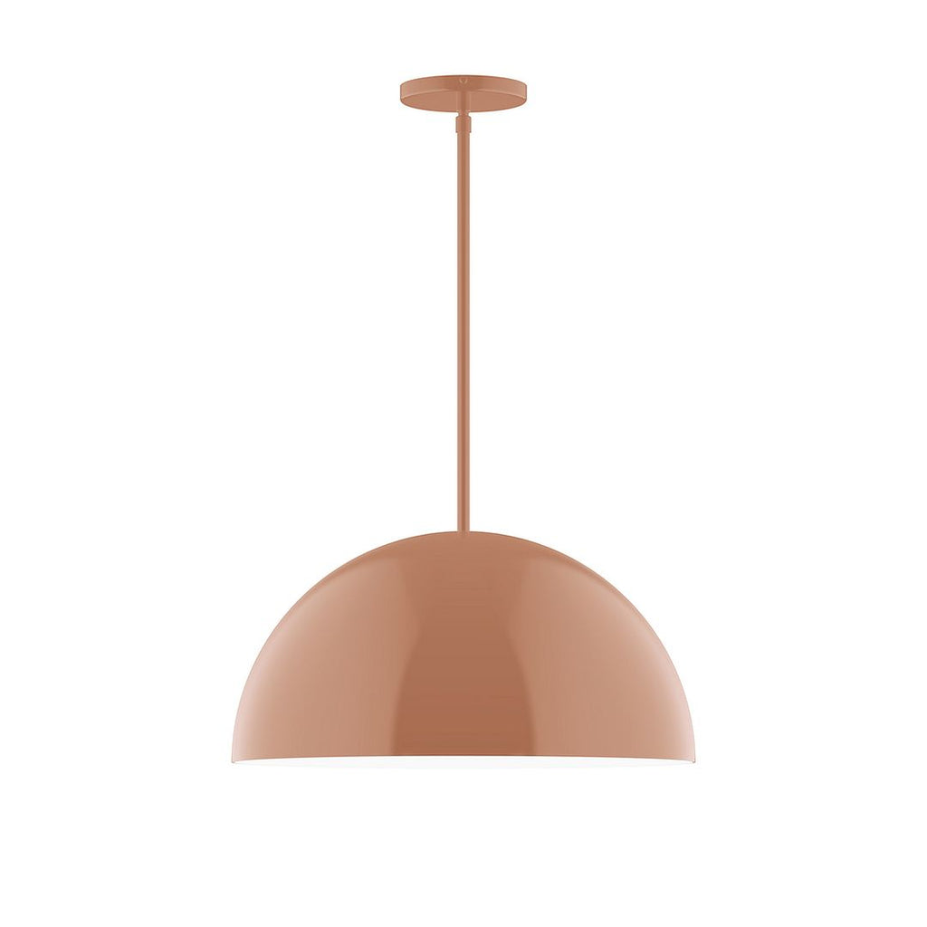 18" Axis Dome Stem Hung Pendant, Terracotta - STG433-19