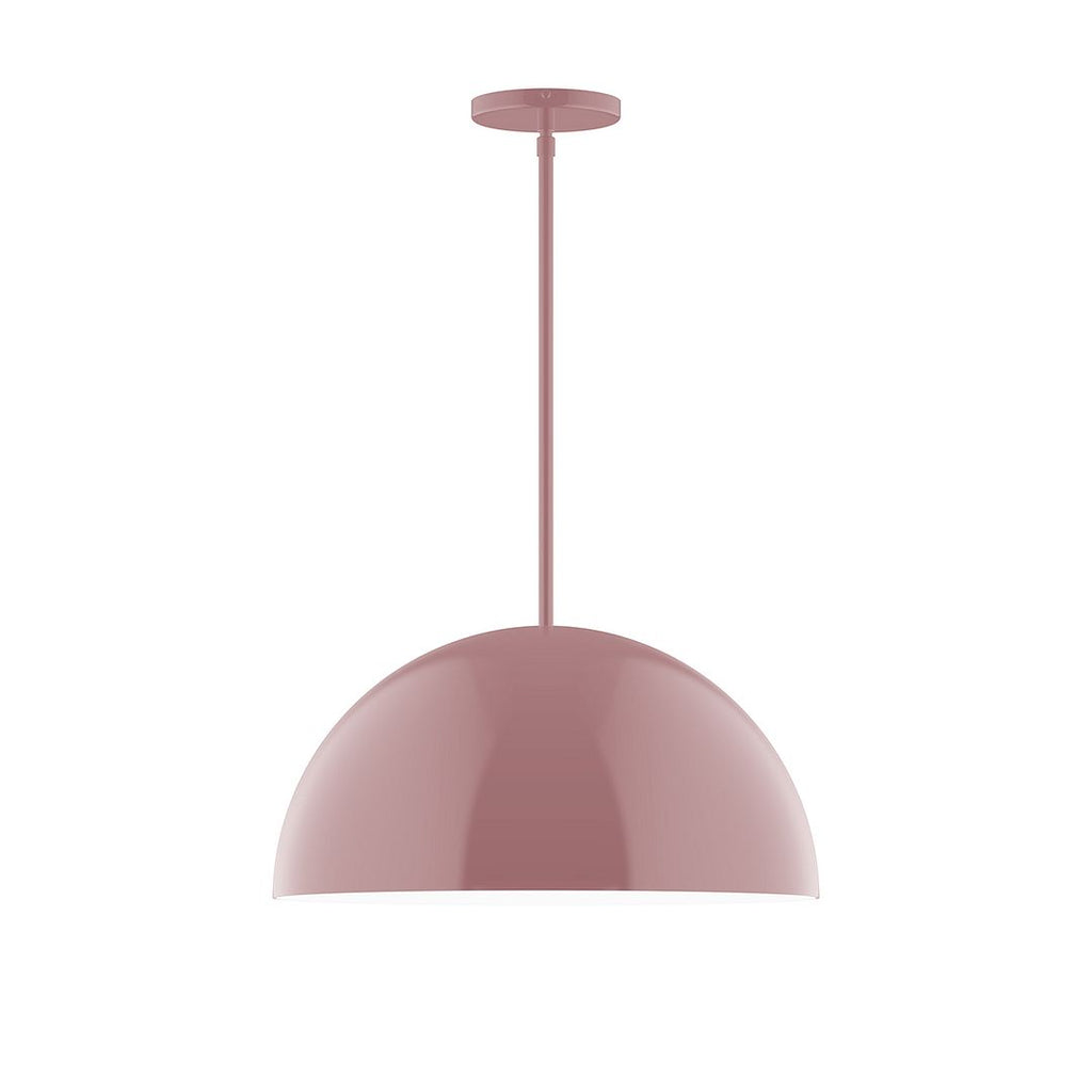 18" Axis Dome Stem Hung Pendant, Mauve - STG433-20