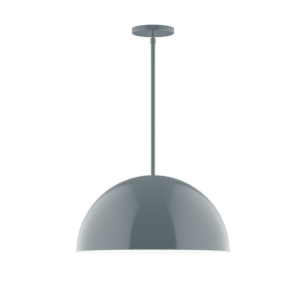 18" Axis Dome Stem Hung Pendant, Slate Gray - STG433-40