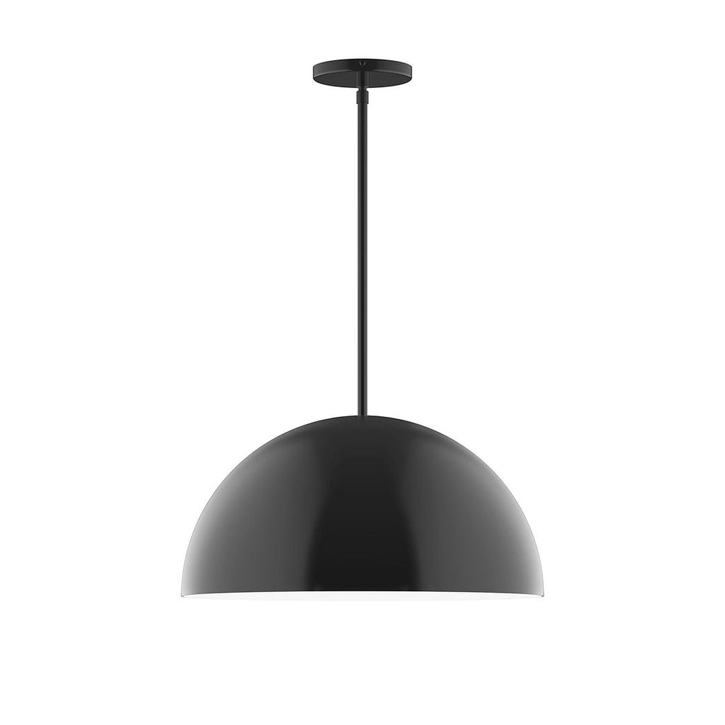 18" Axis Dome Stem Hung Pendant, Black - STG433-41