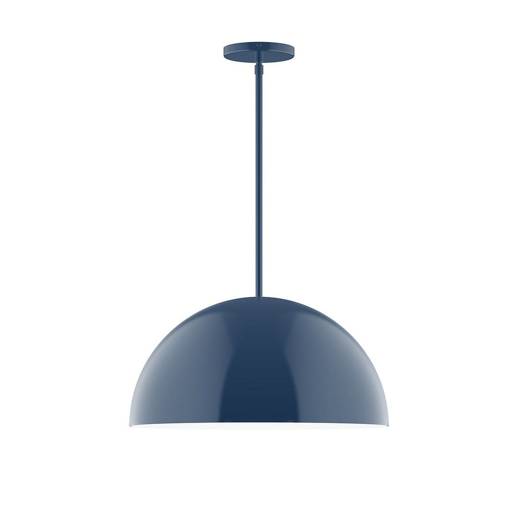 18" Axis Dome Stem Hung Pendant, Navy - STG433-50