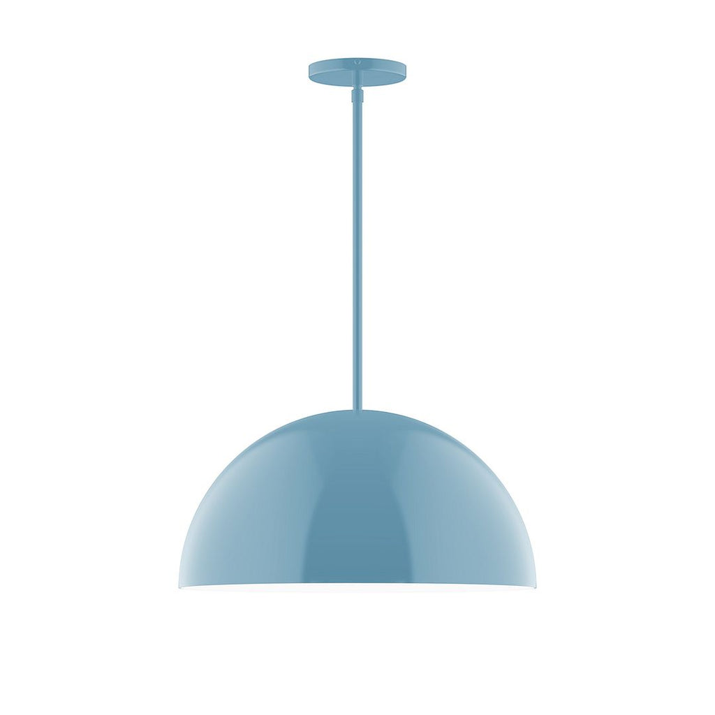 18" Axis Dome Stem Hung Pendant, Light Blue - STG433-54