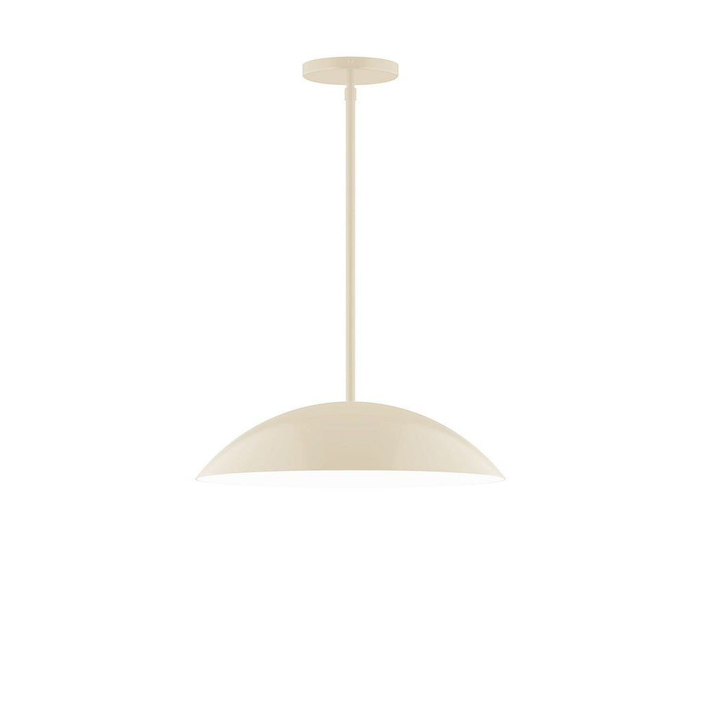 16" Axis Half Dome Stem Hung Pendant, Cream - STG438-16