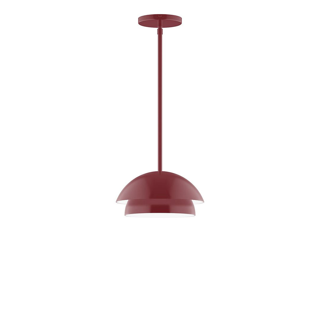 10" Nest Stem Hung Pendant, Barn Red - STGX445-55