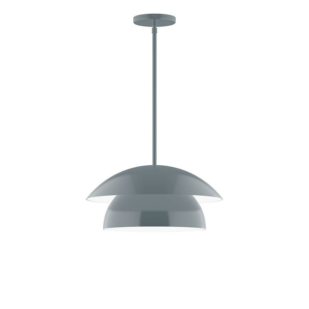 16" Nest Stem Hung Pendant, Slate Gray - STGX446-40